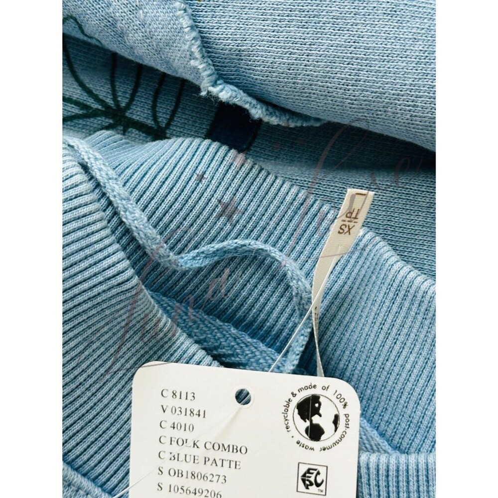 FREE PEOPLE Gaia Sweatshirt In Folk Combo NWT - Picture 7 of 7